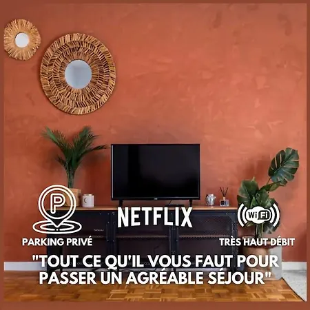 Disneyland 15min - Parking Prive/netflix Apartment *